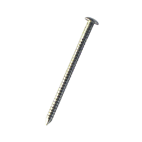 Stainless steel Ringed Curved head tip 18/10 50x2.7mm-1kg box